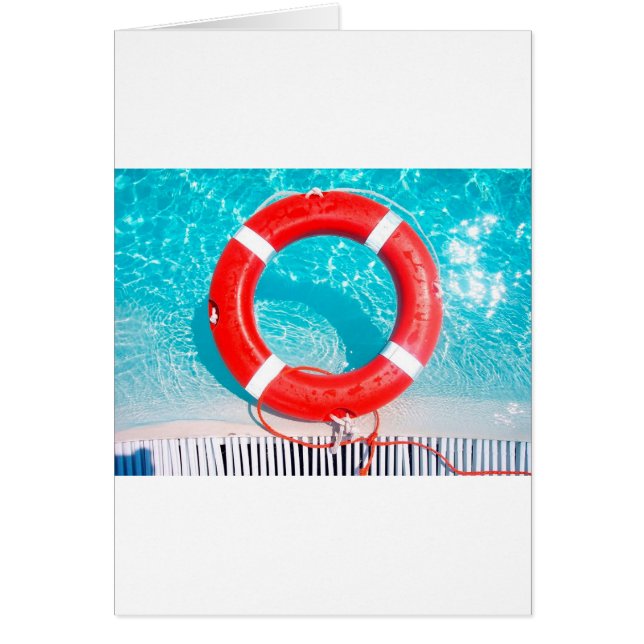 Lifeguard Lifesaver Hälsningskort (Framsidan)