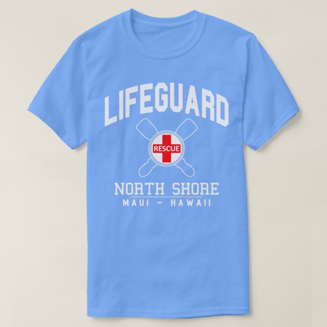 Lifeguard North Shore MAUI Hawaii T Shirt (Design framsida)