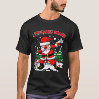 Lifeguard Squad Santa Dabbing Christmas Xmas Funny T Shirt