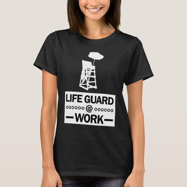 LifeGuard Swimming Swimmer Beach Swimming Pool T Shirt (Framsida)