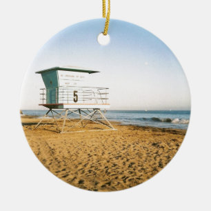 Lifeguard Torn i Santa Cruz Julgransprydnad Keramik