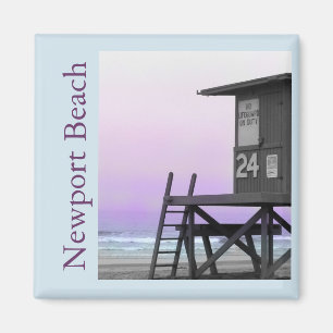 Lifeguard Torn Newport Beach Magnet