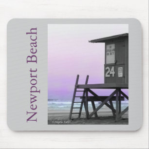 Lifeguard Torn Newport Beach Mousepad Musmatta
