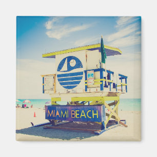 Lifeguard Torn   South Beach, Miami, Fl Magnet