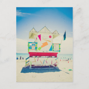 Lifeguard Torn South Beach, Miami Vykort