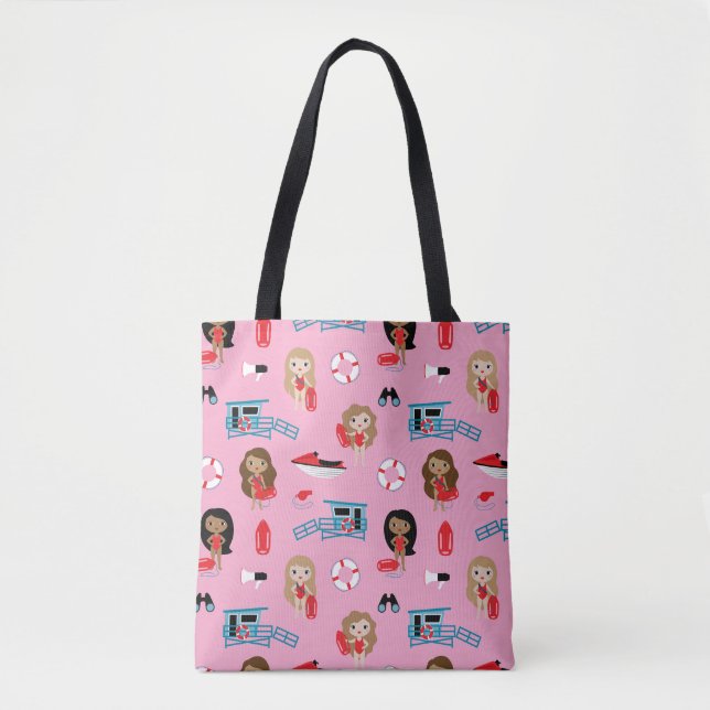 Lifeguard Tote Bag Tygkasse (Framsida)