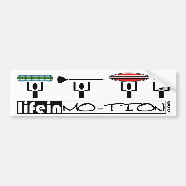 LifeinMotion_Bumpersticker Bildekal (Framsidan)