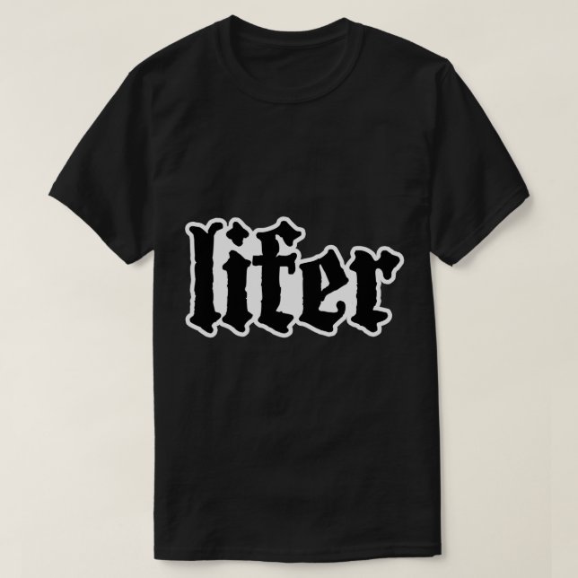 Lifer Down NOLA Sticker T Shirt (Design framsida)