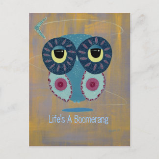 Life's A Boomerang Vykort