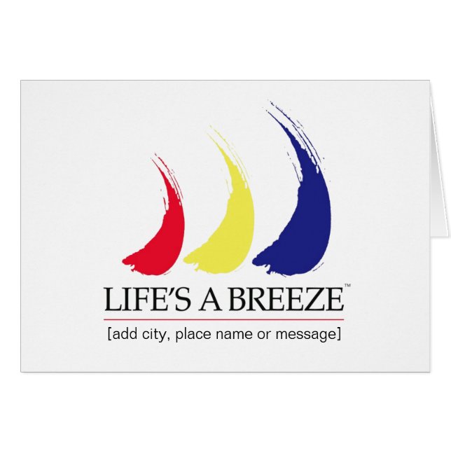Life's a Breeze®_Paint-The-Wind_Mallkort Hälsningskort (Framsidan Horizontal)