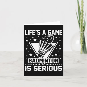 Lifes a match Badminton är en seriös tränare för t Kort
