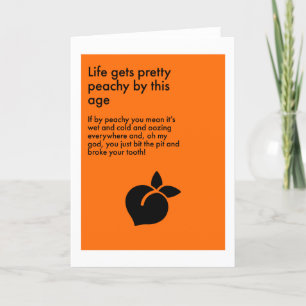 Lifes bara peachy... Mottagningskort Kort