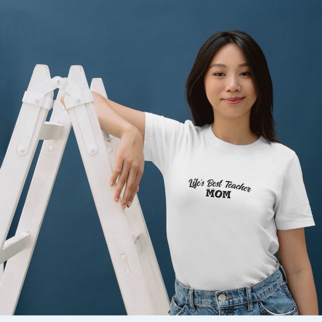 Life's Best Teacher Mamma sort T Shirt (Skapare uppladdad)