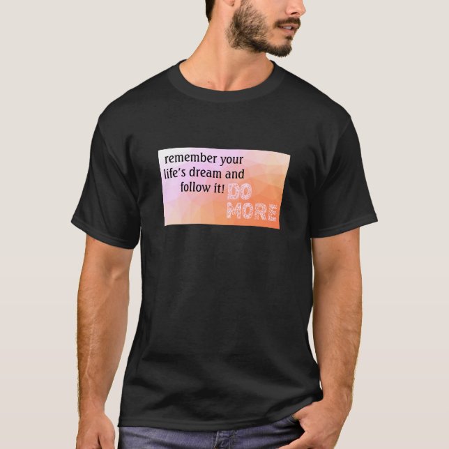 Life's Dream (mörk) T-Shirt (Framsida)