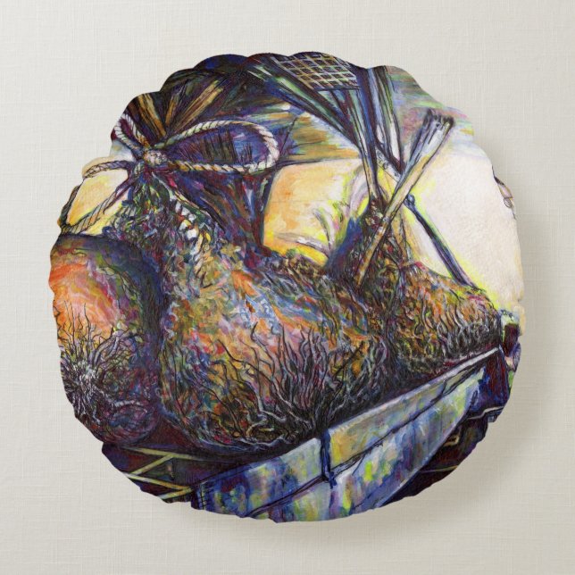 Life's Hurling Destiny Rund Kudde (Framsidan)