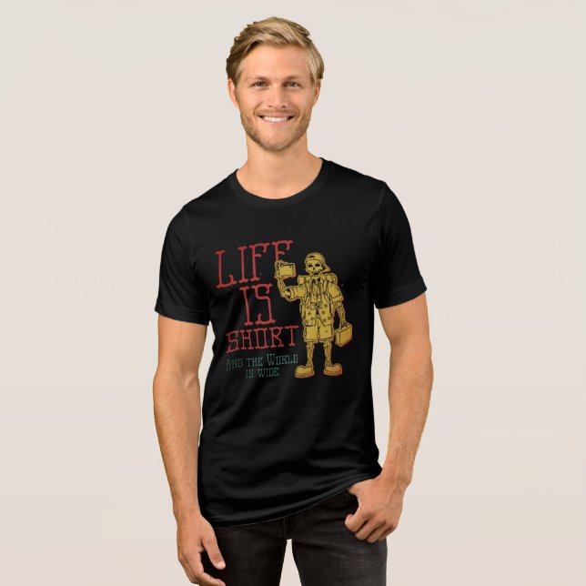 Life's Kort, forska mer - Retro Travel Tee (Framsida Full)