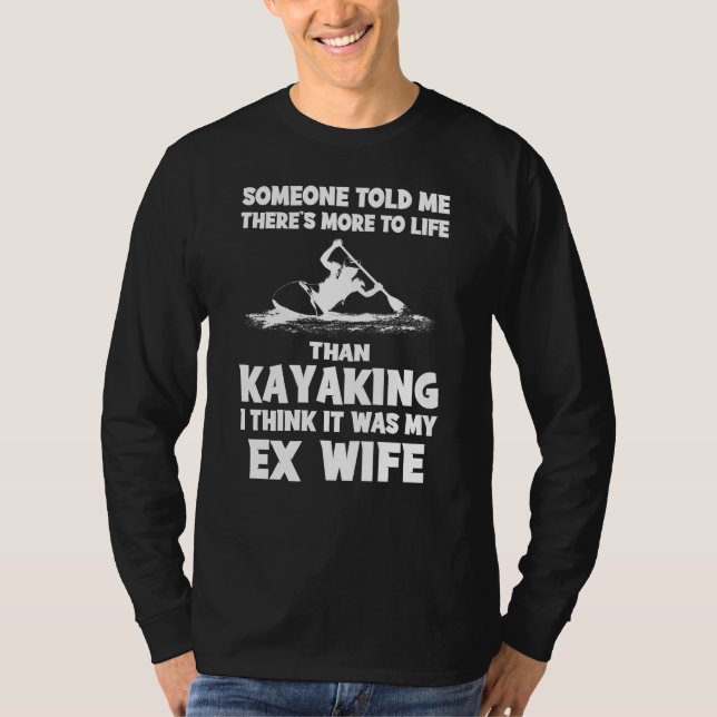 Lifes Lessons in Kayaking - Funny Slogan Tee for P (Framsida)