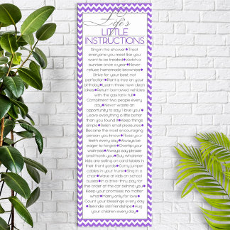 Lifes lilla instruktioner Ljusets Lila Poster
