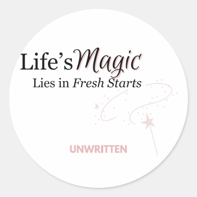 Life's Magic Runt Klistermärke (Framsida)