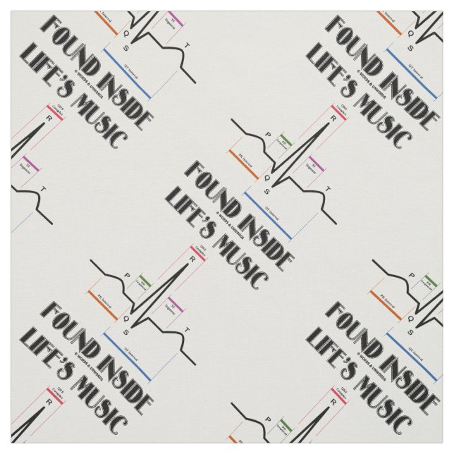 Life's Music hittade ECG Electrocardiogram inuti Tyg (Provkarta)