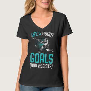 Life's Om mål Hockey Player Ice Hockey Youth T Shirt