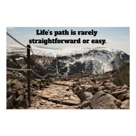 Life's path.Glossy Poster Perfect Poster