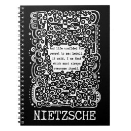 Lifes SECRET citat av Nietzsche Anteckningsbok