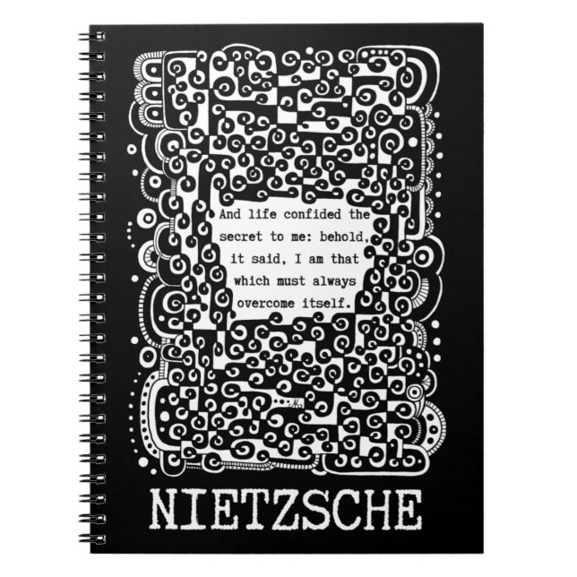 Lifes SECRET citat av Nietzsche Anteckningsbok (Framsidan)