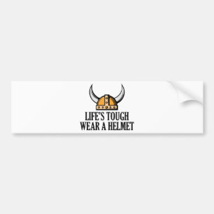 Life's Tuff Bära A Helmet Bildekal