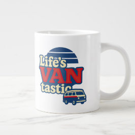 Life's VANtastic Red Cream Blue Edition Jumbo Mugg