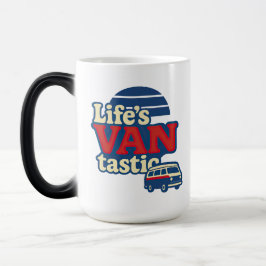 Life's VANtastic Red Cream Blue Edition Magisk Mugg