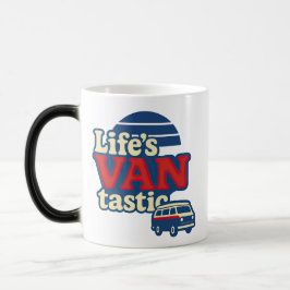 Life's VANtastic Red Cream Blue Edition Magisk Mugg