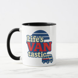 Life's VANtastic Red Cream Blue Edition Mugg