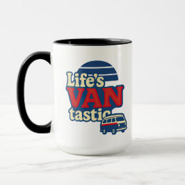 Life's VANtastic Red Cream Blue Edition Mugg
