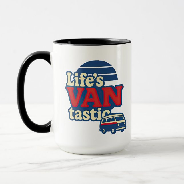 Life's VANtastic Red Cream Blue Edition Mugg (Vänster)