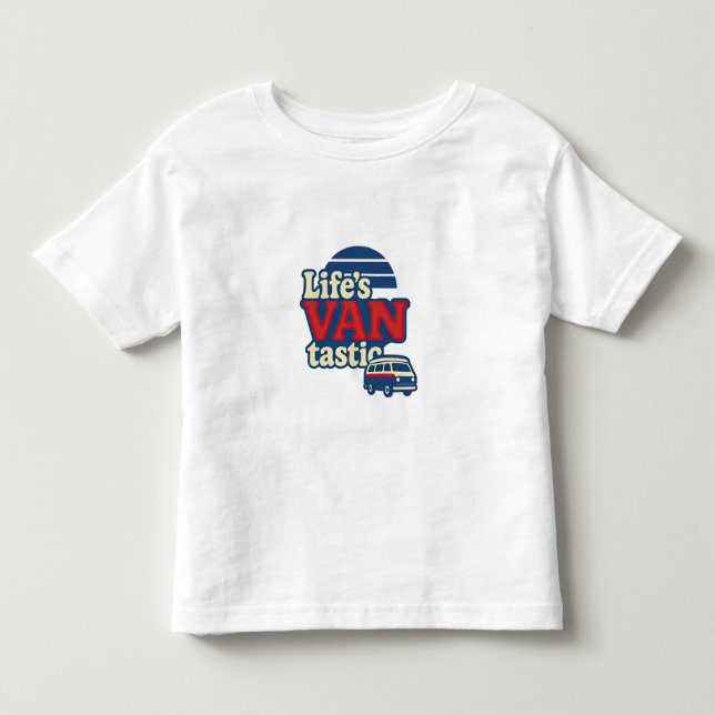 Life's VANtastic Red Cream Blue Edition T Shirt (Framsida)