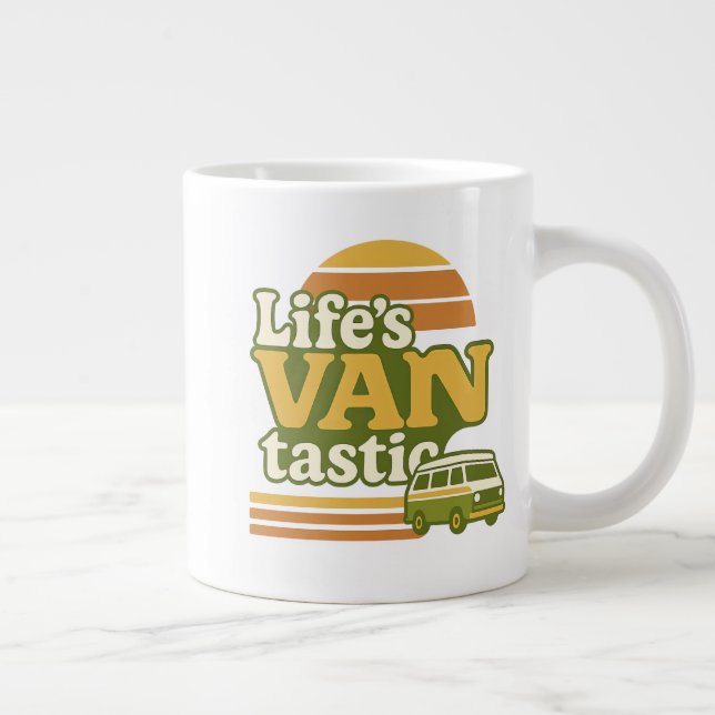 Life's VANtastic Retro 70s Van Graphic Jumbo Mugg (Höger)