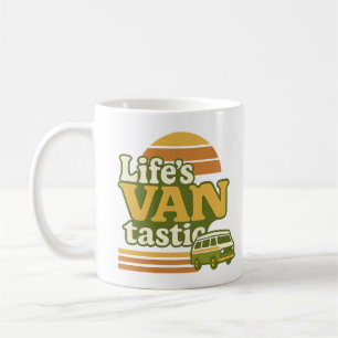Life's VANtastic Retro 70s Van Graphic Kaffemugg