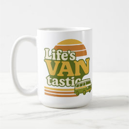 Life's VANtastic Retro 70s Van Graphic Kaffemugg