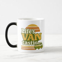 Life's VANtastic Retro 70s Van Graphic Magisk Mugg