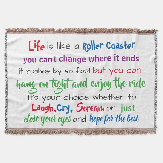 Life's Vild Ride Filt (Framsidan)