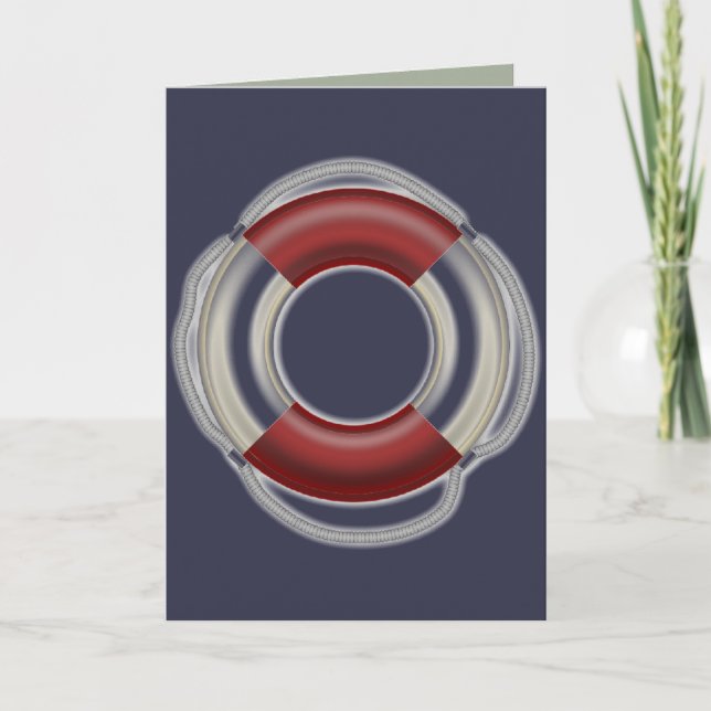 Lifesaver-hälsningskort Tack Kort (Framsida)