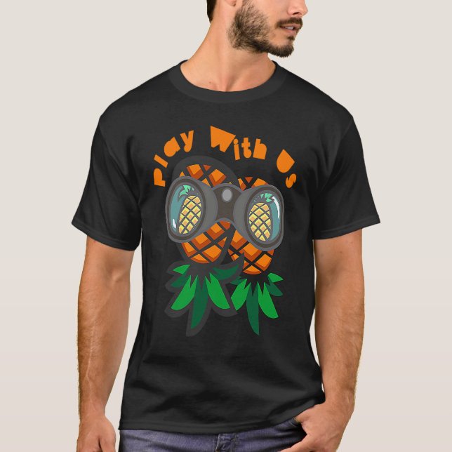 Lifestyle Upside Down Pineapple Swingers Party T Shirt (Framsida)