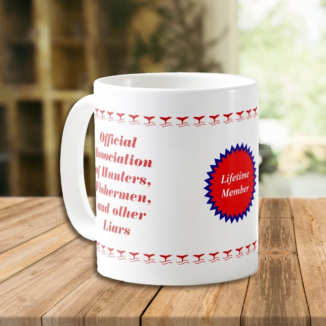 Lifetime Member Sportsman Liars Club Mug Kaffemugg (Skapare uppladdad)