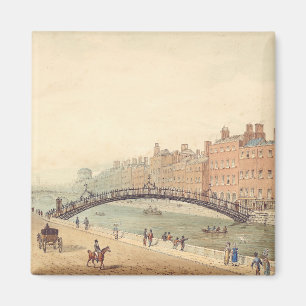 Liffey Bridge i Dublin av Samuel Frederick Brocas Magnet