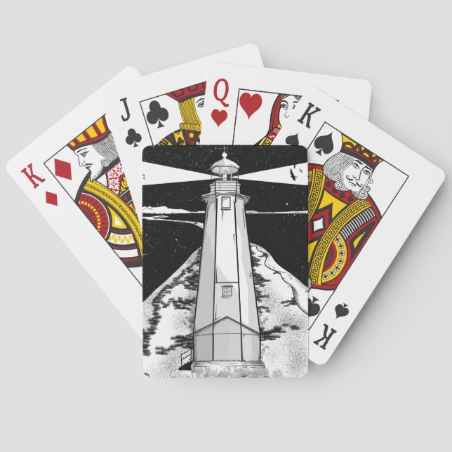 Lifhthouse Nelson Nya Zeeland Casinokort (Baksidan)