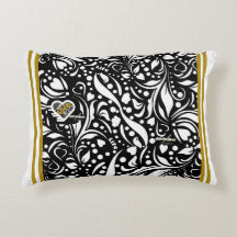 Lifo Black accent Pillow - Adiela Akoo