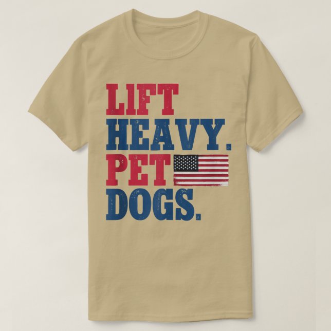 Lift Heavy Pet Dogs Weightlifting Fitness Gym Tank T Shirt (Design framsida)