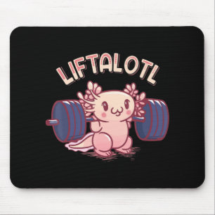 Liftalotl Lyftande Axolotl Weightlyftande Gym Work Musmatta