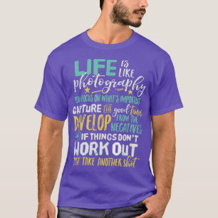 Lifteoffert för inspirationsfotografi t shirt